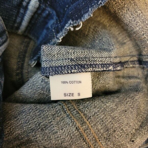 Guess Womens Size Small Blue Denim Vintage Authentic Trucker Button Jacket - Picture 8 of 10